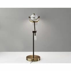 Casey Desk Lamp Black/White/Brass - Adesso -Desk Lamps sales shop unnamed file 1606