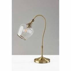Bradford Desk Lamp (Includes Light Bulb) Antique Brass - Adesso -Desk Lamps sales shop unnamed file 1644