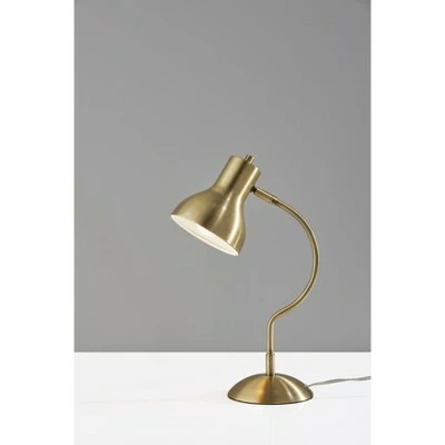 Elmhurt Desk Lamp Antique Brass - Adesso 1 Elmhurt Desk Lamp Antique Brass - Adesso