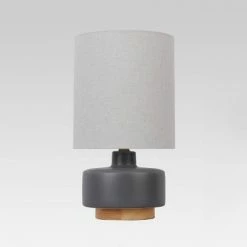 Ceramic Table Lamp with Wood Base - Project 62™ -Desk Lamps sales shop unnamed file 165