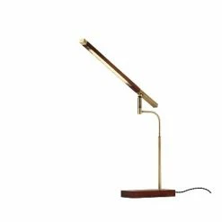 LED Barrett Desk Lamp Walnut/Brass (Includes LED Light Bulb) - Adesso 12 LED Barrett Desk Lamp Walnut/Brass (Includes LED Light Bulb) - Adesso -Desk Lamps sales shop unnamed file 1671