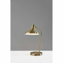 Cleo Desk Lamp Antique Brass - Adesso