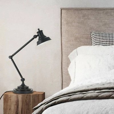 34" Lumen Desk Lamp (Includes LED Light Bulb) Dark Bronze - Cal Lighting 2 34" Lumen Desk Lamp (Includes LED Light Bulb) Dark Bronze - Cal Lighting - Image 2