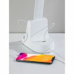 Cody LED Wireless Charging Desk Lamp with Smart Switch (Includes LED Light Bulb) Matte White - Adesso -Desk Lamps sales shop unnamed file 1721