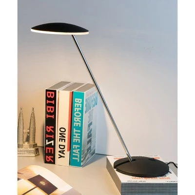 14.5" Modern Metal Pendulum Table/Desk/Study Lamp (Includes LED Light Bulb) Black/Silver - Ore International 3 14.5" Modern Metal Pendulum Table/Desk/Study Lamp (Includes LED Light Bulb) Black/Silver - Ore International - Image 3