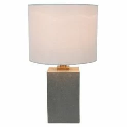 17" Rance Table Lamp Concrete - Decor Therapy