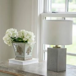 17" Rance Table Lamp Concrete - Decor Therapy 14 17" Rance Table Lamp Concrete - Decor Therapy -Desk Lamps sales shop unnamed file 1753