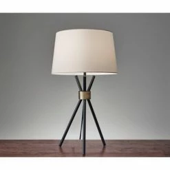 25.5" Benson Table Lamp Black - Adesso