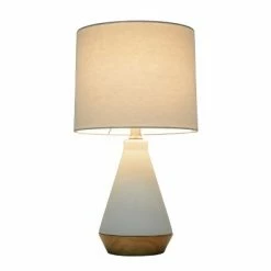 Modern Tapered Ceramic Table Lamp White - Project 62™