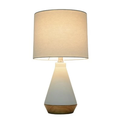 Modern Tapered Ceramic Table Lamp White - Project 62™ 1 Modern Tapered Ceramic Table Lamp White - Project 62™