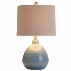 Ceramic Table Lamp Blue - StyleCraft