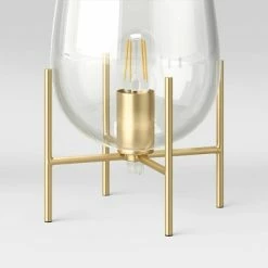Glass Uplight Lamp (Includes LED Light Bulb) Brass - Project 62™ -Desk Lamps sales shop unnamed file 185