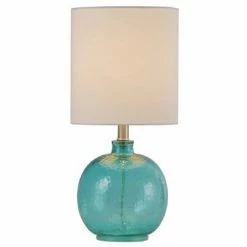 Glass Table Lamp Blue - StyleCraft