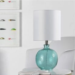 Glass Table Lamp Blue - StyleCraft -Desk Lamps sales shop unnamed file 1858