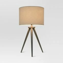 Delavan Tripod Table Lamp Nickel (Includes LED Light Bulb) - Project 62™