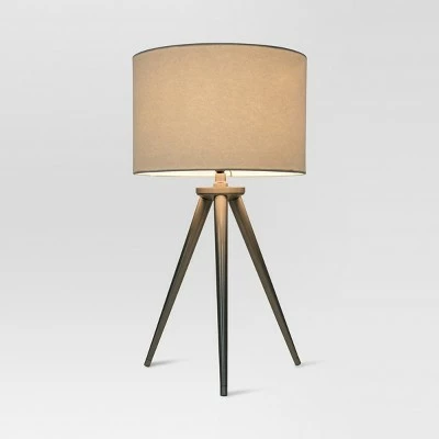 Delavan Tripod Table Lamp Nickel (Includes LED Light Bulb) - Project 62™ 1 Delavan Tripod Table Lamp Nickel (Includes LED Light Bulb) - Project 62™