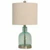 20" Glass Table Lamp Seafoam Blue - StyleCraft