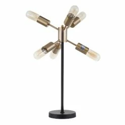 23" Spark Table Lamp Black/Antique Brass - LumiSource -Desk Lamps sales shop unnamed file 1919