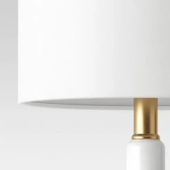 Large Assembled Genie Glass Table Lamp (Includes LED Light Bulb) White - Project 62™ -Desk Lamps sales shop unnamed file 193