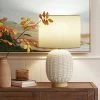 Rattan Table Lamp White (Includes LED Light Bulb) - Threshold™