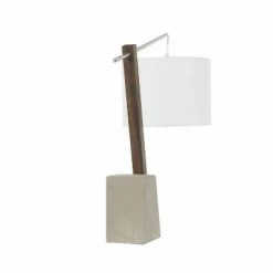 Robyn Table Lamp with Concrete Base and Shade (Includes LED Light Bulb) White - LumiSource -Desk Lamps sales shop unnamed file 1945