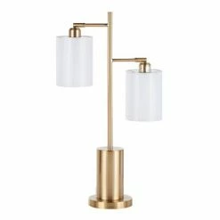 Brushed Stainless Steel Cannes Floor Lamp Silver (Includes LED Light Bulb) - LumiSource -Desk Lamps sales shop unnamed file 2077