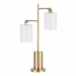 Brushed Stainless Steel Cannes Floor Lamp Silver (Includes LED Light Bulb) - LumiSource -Desk Lamps sales shop unnamed file 2078