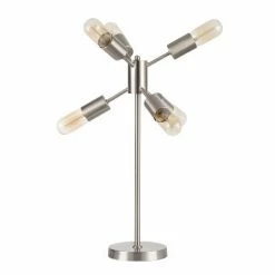 23" Spark Table Lamp Brusshed Stainless Steel - LumiSource -Desk Lamps sales shop unnamed file 2109