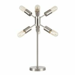 23" Spark Table Lamp Brusshed Stainless Steel - LumiSource -Desk Lamps sales shop unnamed file 2110
