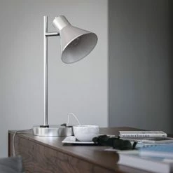 Ash Electrical Plug and USB Table Lamp Brushed Steel - Kenroy Home