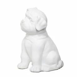 Porcelain Puppy Dog Shaped Table Lamp White - Elegant Designs -Desk Lamps sales shop unnamed file 2221
