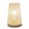 Wired Mesh Uplight Table Lamp White - Simple Designs