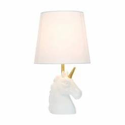 Sparkling and Unicorn Table Lamp White - Simple Designs