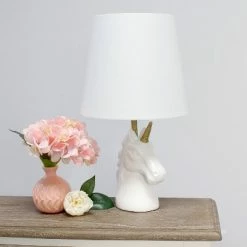Sparkling and Unicorn Table Lamp White - Simple Designs 11 Sparkling and Unicorn Table Lamp White - Simple Designs -Desk Lamps sales shop unnamed file 2280