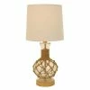 14.5" Justin Coastal Rope Lamp Clear - Decor Therapy