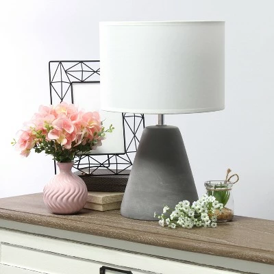 Pinnacle Concrete Table Lamp with Shade White - Simple Designs 2 Pinnacle Concrete Table Lamp with Shade White - Simple Designs - Image 2