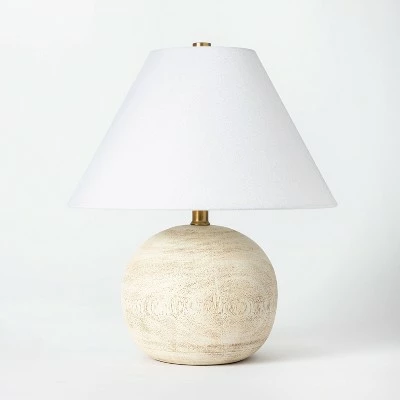 Threshold Designed W/Studio McGee Medium Faux Wood Table Lamp Brown - Threshold™ designed with Studio McGee 12 Threshold Designed W/Studio McGee Medium Faux Wood Table Lamp Brown - Threshold™ designed with Studio McGee - Image 12