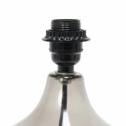 Glass Raindrop Table Lamp with Fabric Shade Gray - Simple Designs -Desk Lamps sales shop unnamed file 2312