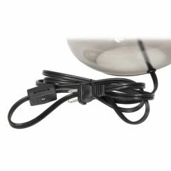 Glass Raindrop Table Lamp with Fabric Shade Gray - Simple Designs -Desk Lamps sales shop unnamed file 2313