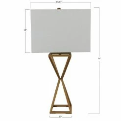 30" Margaret Table Lamp Painted Gold - Decor Therapy