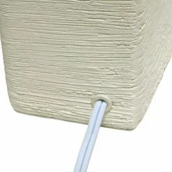 Petite Faux Stone Table Lamp with Fabric Shade - Simple Designs White -Desk Lamps sales shop unnamed file 2346