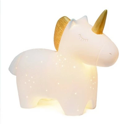 Porcelain Unicorn Shaped Table Lamp White - Simple Designs 1 Porcelain Unicorn Shaped Table Lamp White - Simple Designs