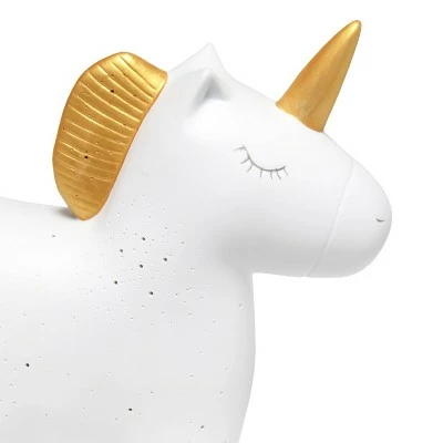 Porcelain Unicorn Shaped Table Lamp White - Simple Designs 2 Porcelain Unicorn Shaped Table Lamp White - Simple Designs - Image 2