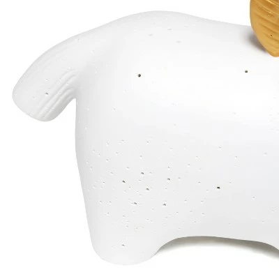 Porcelain Unicorn Shaped Table Lamp White - Simple Designs 3 Porcelain Unicorn Shaped Table Lamp White - Simple Designs - Image 3