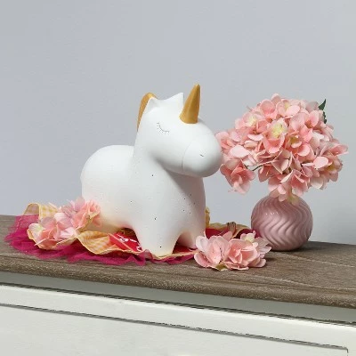 Porcelain Unicorn Shaped Table Lamp White - Simple Designs 4 Porcelain Unicorn Shaped Table Lamp White - Simple Designs - Image 4