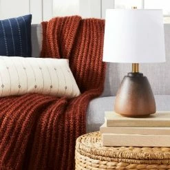 Threshold Designed W/Studio McGee Small Assembled Table Lamp Brown - Threshold™ designed with Studio McGee