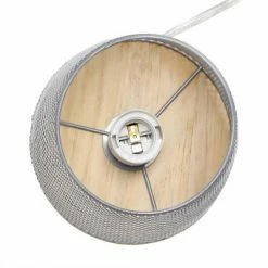 Wired Mesh Uplight Table Lamp Gray - Simple Designs -Desk Lamps sales shop unnamed file 2400