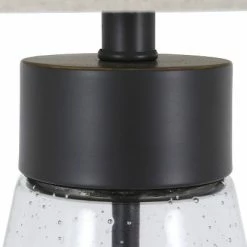 26.25" Glass and Metal Cadance Convex Table Lamp (Includes LED Light Bulb) Bronze - Decor Therapy -Desk Lamps sales shop unnamed file 2455