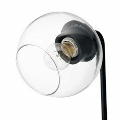15" Livia Table Lamp with Glass Shade Matte Black - Globe Electric -Desk Lamps sales shop unnamed file 2487