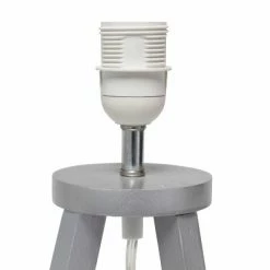 Wood Interlocked Triangular Table Lamp with Fabric Shade Black - Simple Designs -Desk Lamps sales shop unnamed file 2492